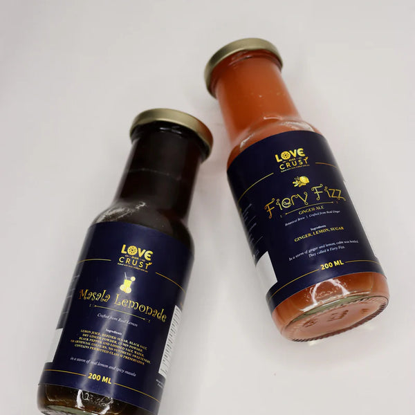 Refresh with Our Handmade Masala Lemonade & Ginger Ale Combo – 200 ml Each