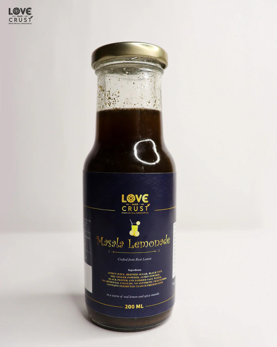 Savor the Zest of Our Handmade Masala Lemonade – 200 ml Bottle